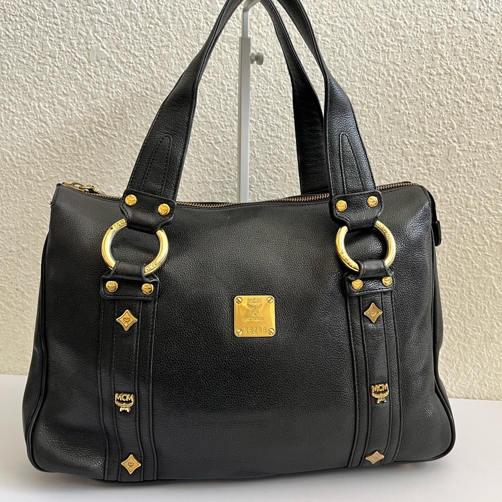 MCM Black Leather Handbag